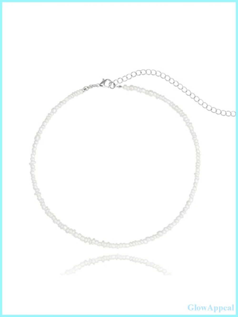 Boho Beaded Choker Necklace Rice Seed Bead Chain Lobster Clasp Jewelry